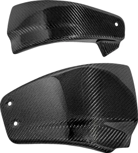 Saddlemen Carbon Fiber Side Covers In Gloss Finish For Harley Davidson 2018-2024 FLDE Deluxe, FLHC Heritage, FXLR Low Rider, FLSL Slim, FXST Standard & FXBB Street Bob M8 Softail Models (CF-818-001)