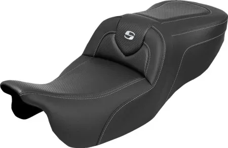 Saddlemen Carbon Fiber Roadsofa Seat Without Backrest For Harley Davidson 2015-2025 Freewheeler & Road Glide 3 Models (815-07-185)