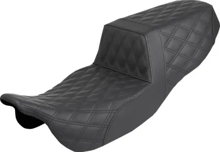 Saddlemen Front & Rear Lattice Stitched Step Up Seat For Harley Davidson 2015-2025 Freewheeler & Road Glide 3 Models (815-07-175)