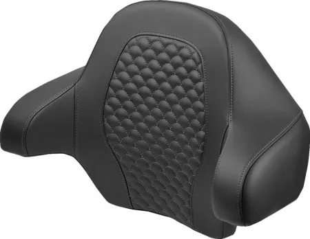Saddlemen Dragon Scale Tour Pak Backrest Pad With Grey Stitching For Harley Davidson 2014-2025 FLHR, FLHT, FLHX, FLTR & FLHTCUTG Touring Models (814-07-20902)