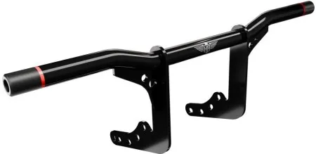 Heinz Bikes Performance Crash Bar In Black & Red For Harley Davidson 2018-2026 Softail Models (HB-PCB-M8-R)