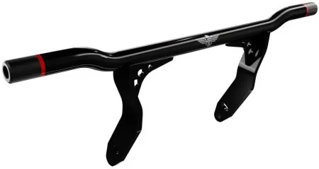 Heinz Bikes Performance Crash Bar In Black & Red For Harley Davidson 1990-2017 Dyna Models (HB-PCB-FX-R)