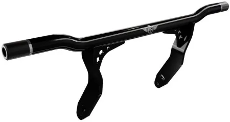 Heinz Bikes Performance Crash Bar In Black & Silver For Harley Davidson 1990-2017 Dyna Models (HB-PCB-FX-S)