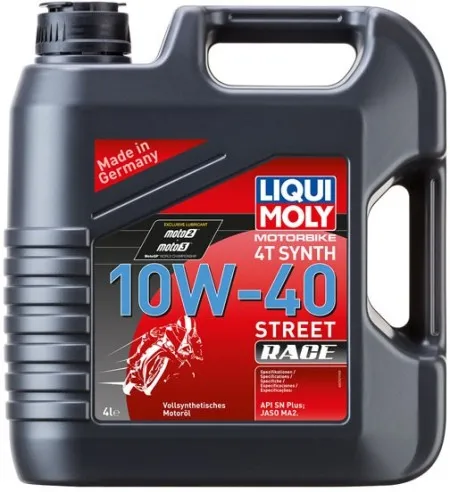 *24H Extra Transit TIME* Liqui Moly, 4T Synthetic 10W-40 Street Race Motor Oil 4L (LM20754)