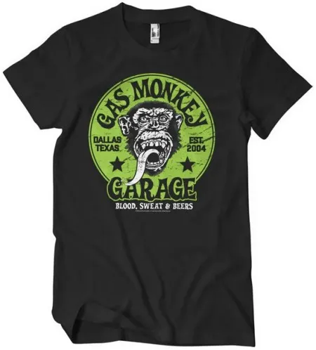 Gas Monkeys Garage GMG Green Logo T-shirt Black (ARM307127)