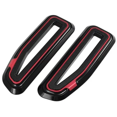 Fangster Floorboards Black Red For Harley Davidson 2018-2025 Softail Models (713422)