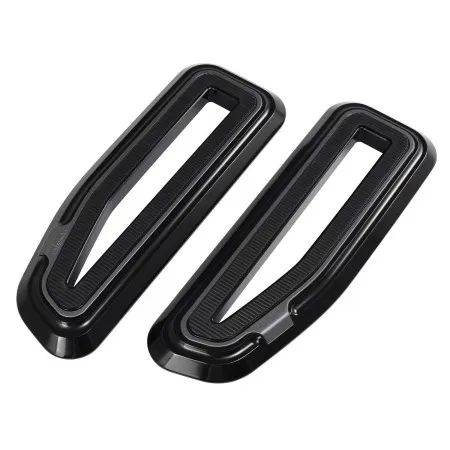 Fangster Floorboards Black Smoky Harley Davidson 1986-2017 Softail, 2012-2016 Dyna FLD Switchback, 1983-2023 Touring & 2009-2023 Trike Models(713418)