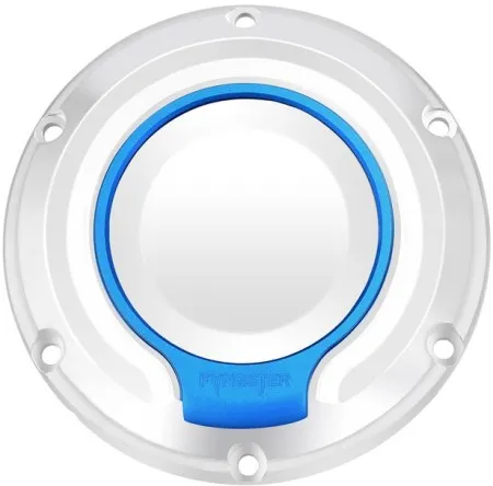 Fangster Derby Cover Chrome Blue For 2004-2022 XL Sportster & 2008-2012 XR1200 (713398)