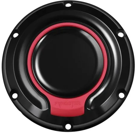 Fangster Derby Cover Black Red For 2004-2022 XL Sportster & 2008-2012 XR1200 (713397)