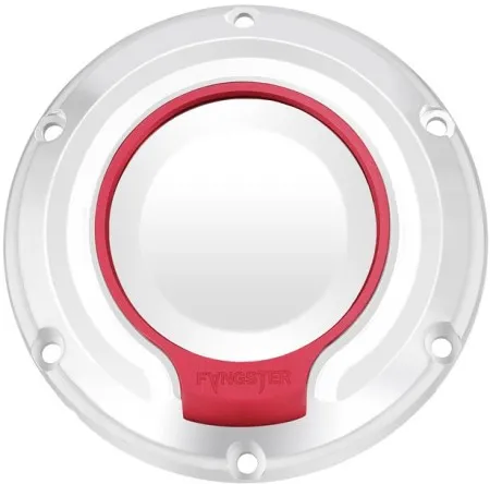 Fangster Derby Cover Chrome Red For 2004-2022 XL Sportster & 2008-2012 XR1200 (713396)