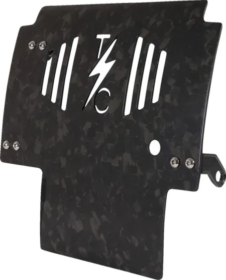 Thrashin Supply Co. Forged Carbon Fiber Skid Plate With Black Bracket For Harley Davidson 2024-2026 FLTRX Road Glide & FLHX Street Glide Models (TSC-3035-1)