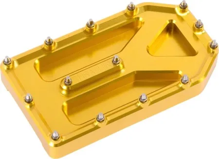Thrashin Supply Co. Aggressor Brake Pedal Pad In Gold For Harley Davidson Touring Models (TSC-2220-5)