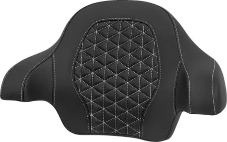 Saddlemen Tri Gripper Tour-Pak Passenger Backrest Pad With White Stitching For Harley Davidson 2014-2025 FLHR, FLHT, FLHX, FLTR & FLHTCUTG Touring Models (814-07-21106)