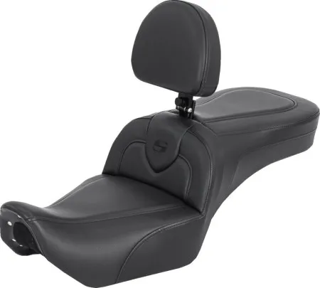 Saddlemen Roadsofa Seat In Black With Drivers Backrest For Harley Davidson 2022-2026 RH975 Nightster Models (822-11-187BR)