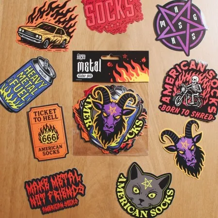 American Socks Metal Sticker Pack Stickers (ARM917227)