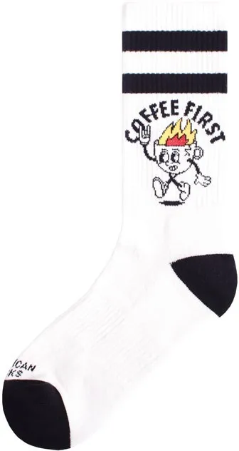 American Socks Coffee First Mid High Socks (ARM417227)