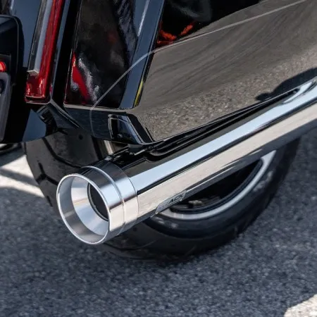Track Series 2-1 Big Shot Slip-On Muffler In Chrome For 2017-2026 Touring Models (EP-152843-TS)