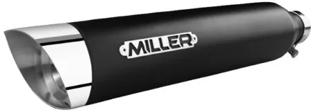 *2 Weeks Extra Transit TIME* Miller, Liberty Slip-on Black, End Cap Slashcut Polished (ARM258127)