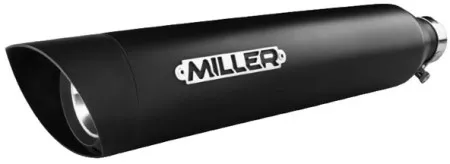 *2 Weeks Extra Transit TIME* Miller, Liberty Slip-on Black, End Cap Slashcut Black (ARM597127)