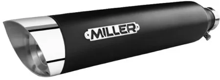 *2 Weeks Extra Transit TIME* Miller, Liberty Slip-on Black, End Cap Slashcut Polished (ARM497127)