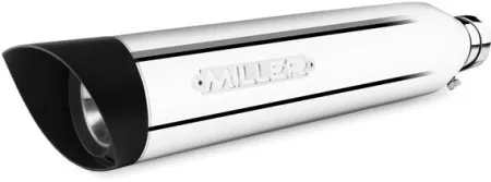 *2 Weeks Extra Transit TIME* Miller, Liberty Slip-on Polished, End Cap Slashcut Black (ARM097127)