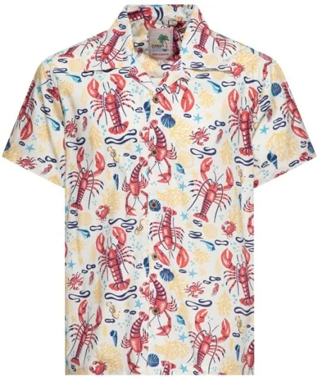 King Kerosin Deep Sea Hawaii Shirt Off White (ARM022127)