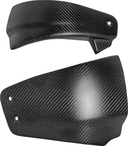 Saddlemen Carbon Fiber Side Covers In Matte Finish For Harley Davidson 2018-2024 FLDE Deluxe, FLHC Heritage, FXLR Low Rider, FLSL Slim, FXST Standard & FXBB Street Bob M8 Softail Models (CF-818-001M)