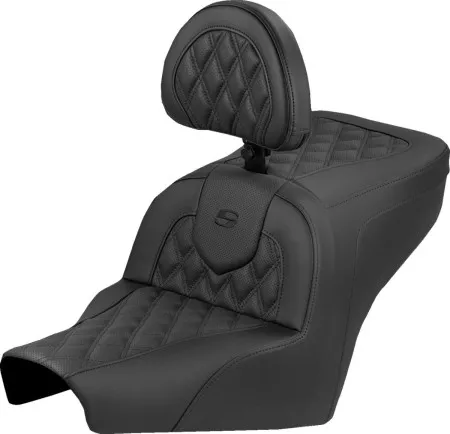 Saddlemen Lattice Stitched Roadsofa With Drivers Backrest For BMW 2022-2026 R18B, R18TC Models (B22-07-182BR)