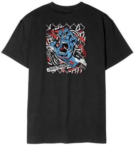 Santa Cruz Damaged Hand T-shirt Black (ARM380627)