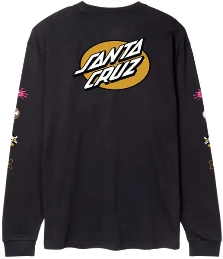 Santa Cruz Knibbs Cryptic Longsleeve Black (ARM470627)