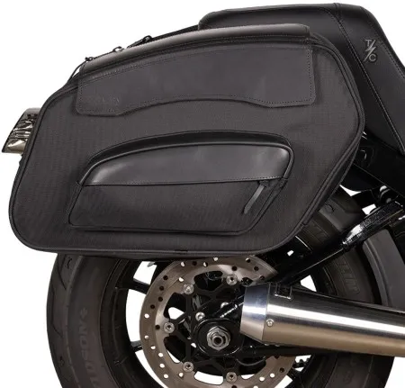 Thrashin Supply Co. Sport Saddlebags Quick Detach (60 Liters) (Pair) For Harley Davidson 1996-2017 Dyna & 2018-2026 M8 Softail Models (TSB-0024)