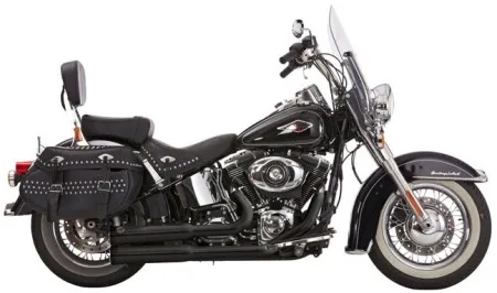 Falcon, Double Groove 2 In 2 Exhaust SYSTEM. Black (ARM235427)