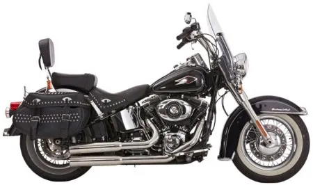 Falcon, Double Groove 2 In 2 Exhaust SYSTEM. Polished (ARM135427)
